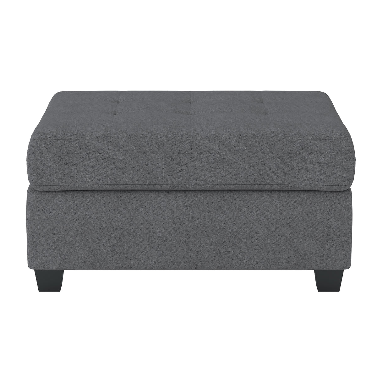 Maston Dark Gray 2-Piece Reversible Sectional with Drop-Down Cup Holders and Storage Ottoman from Homelegance - Luna Furniture