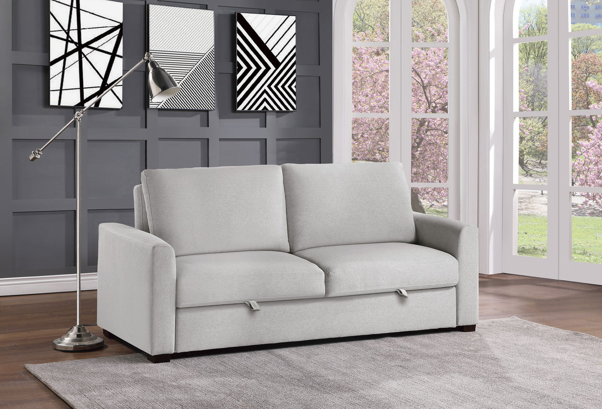 Price Gray Convertible Studio Sofa with Pull-out Bed from Homelegance - Luna Furniture