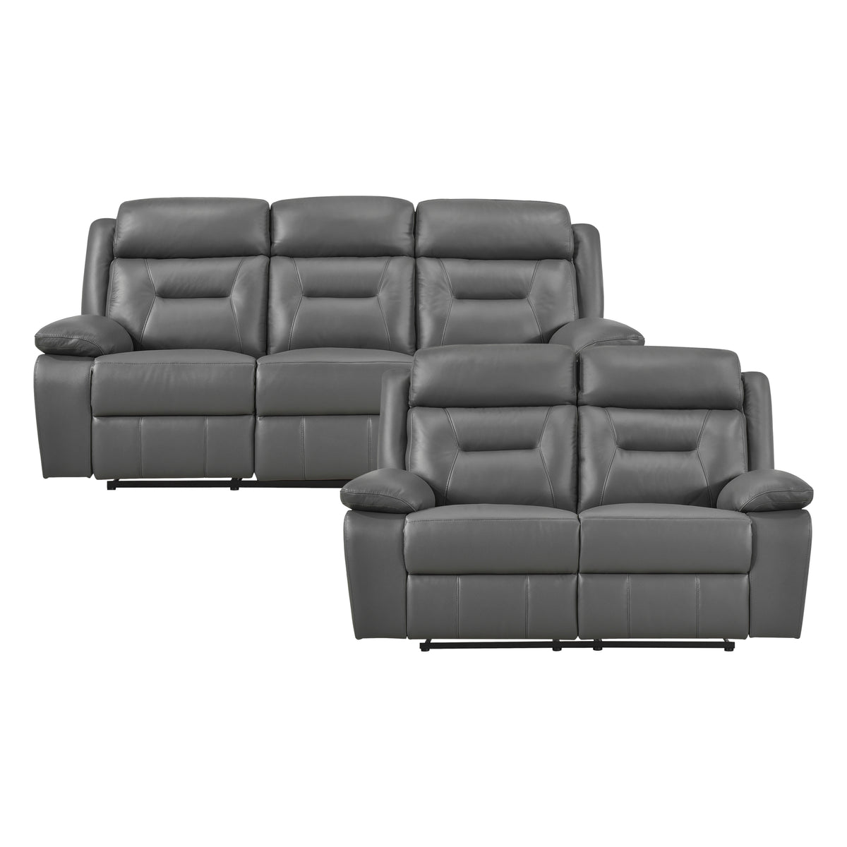 9629DGY*2 Sofa and Loveseat from Homelegance - Luna Furniture