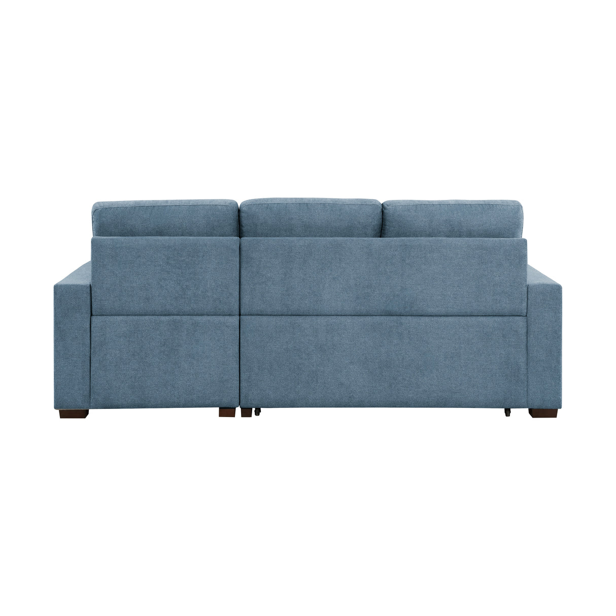 Waitsfield Blue 2-Piece Sectional with Right Chaise, Pull-out Bed and Hidden Storage from Homelegance - Luna Furniture
