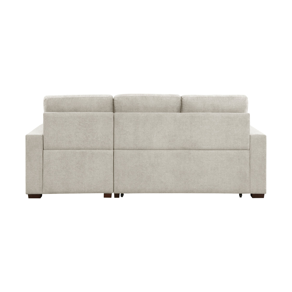 Waitsfield Sand 2-Piece Sectional with Right Chaise, Pull-out Bed and Hidden Storage from Homelegance - Luna Furniture