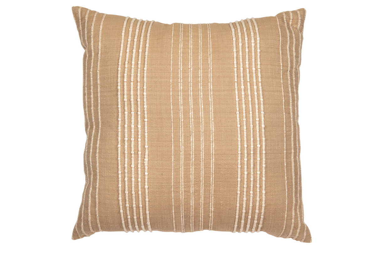 Benbert Tan/White Pillow from Ashley - Luna Furniture