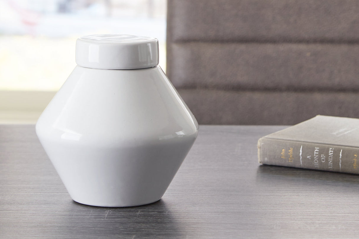 Domina White Jar from Ashley - Luna Furniture