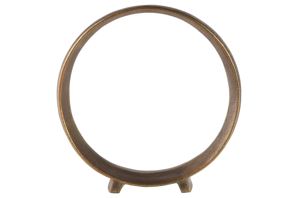 Ryandale Antique Brass Finish Sculpture from Ashley - Luna Furniture