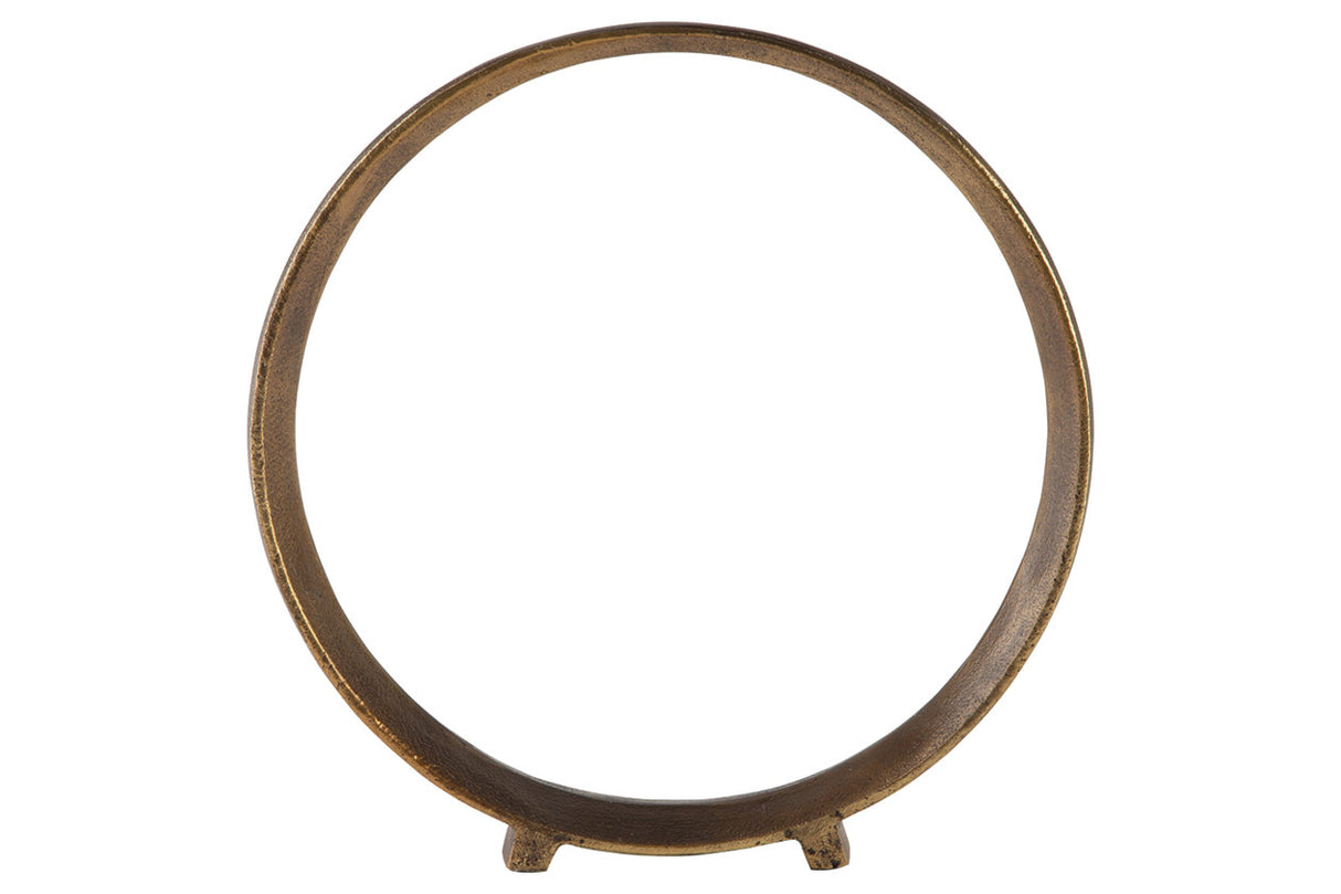 Ryandale Antique Brass Finish Sculpture from Ashley - Luna Furniture