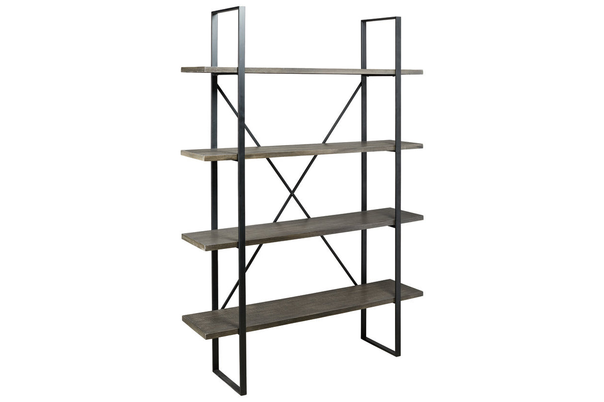 Gilesgrove Black/Gray Bookcase from Ashley - Luna Furniture