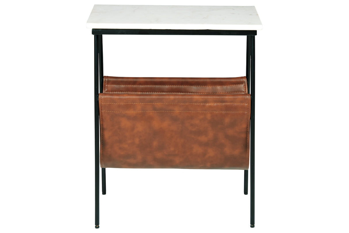 Etanbury Brown/Black/White Accent Table from Ashley - Luna Furniture