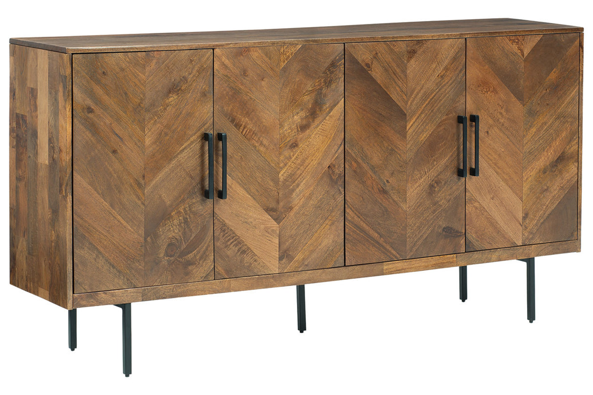 Prattville Brown Accent Cabinet from Ashley - Luna Furniture