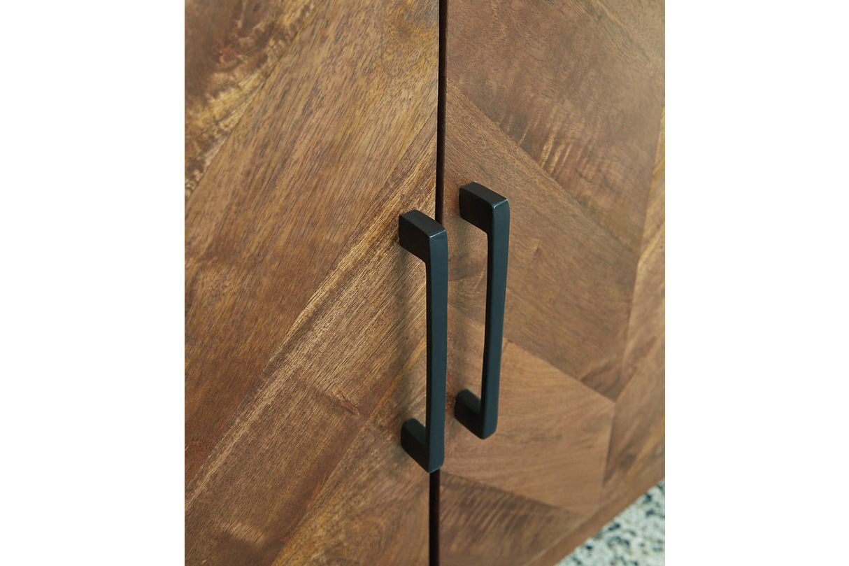 Prattville Brown Accent Cabinet from Ashley - Luna Furniture