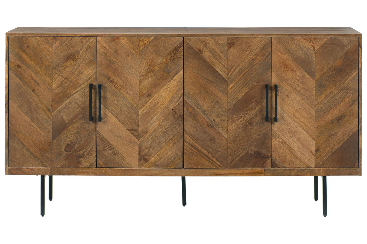 Prattville Brown Accent Cabinet from Ashley - Luna Furniture
