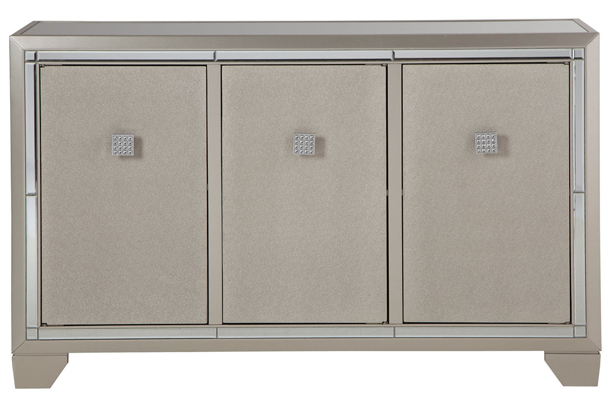 Chaseton Champagne Accent Cabinet from Ashley - Luna Furniture
