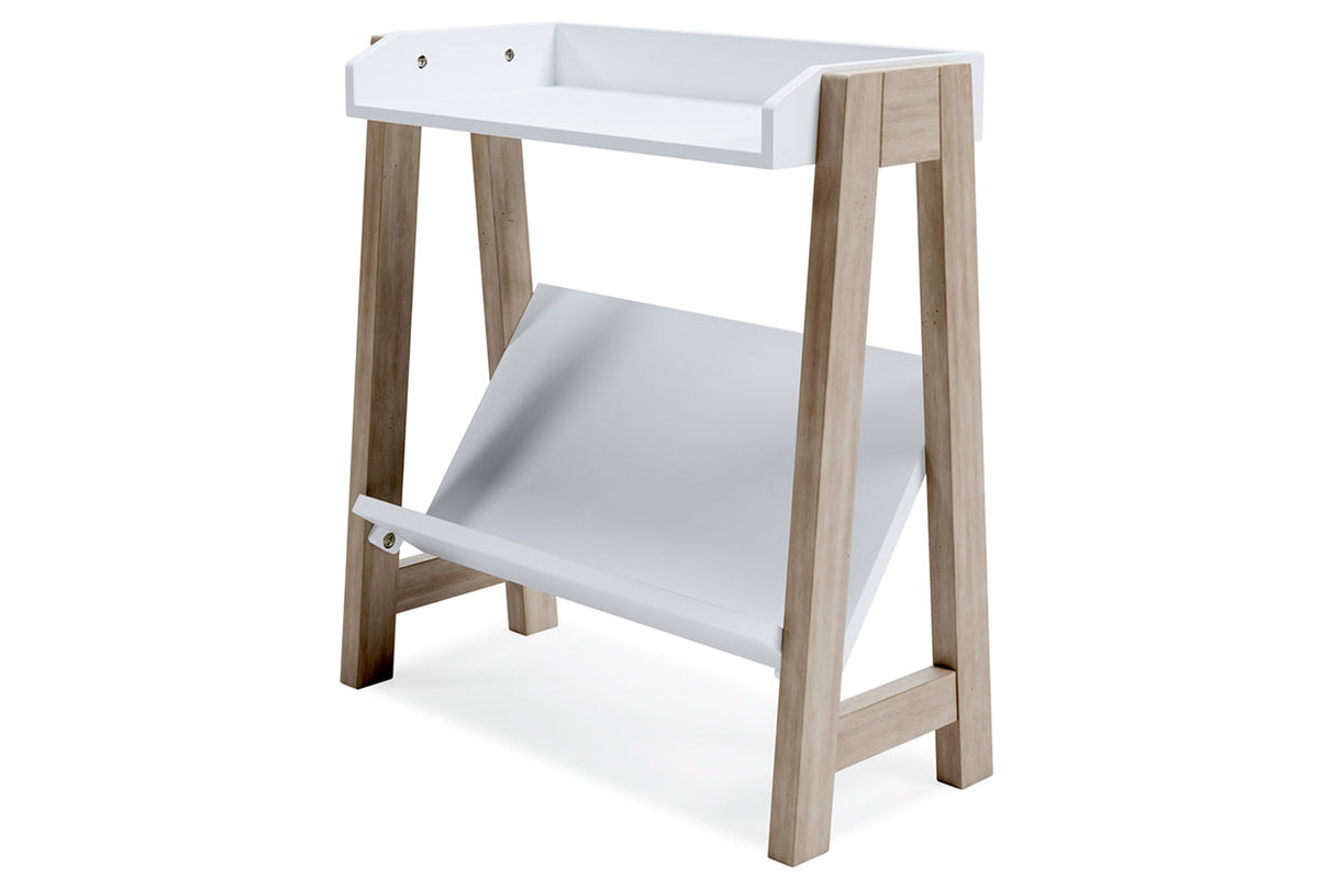 Blariden White/Tan Small Bookcase from Ashley - Luna Furniture