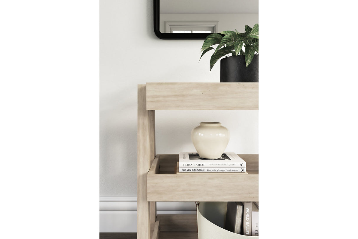 Blariden Light Tan Shelf Accent Table from Ashley - Luna Furniture