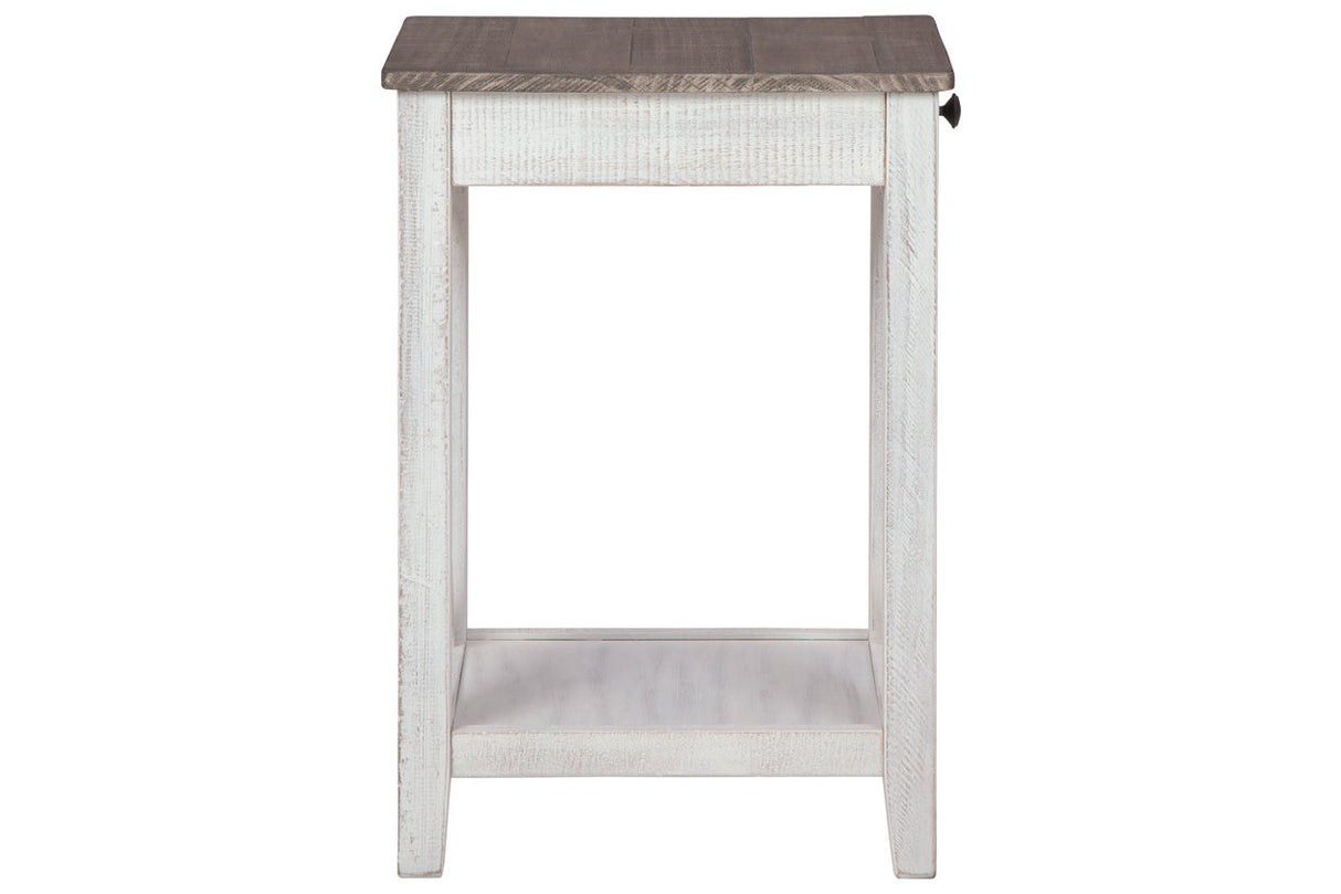 Adalane White/Gray Accent Table from Ashley - Luna Furniture