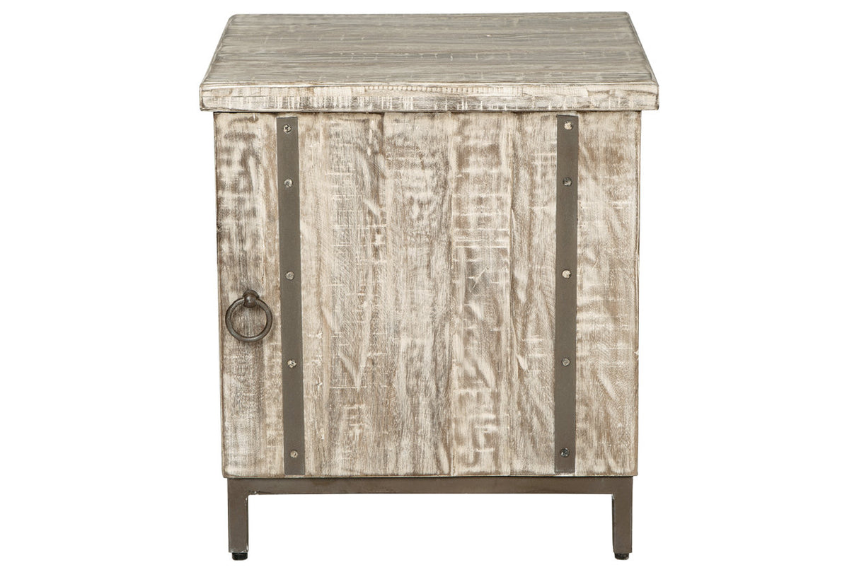 Laddford Whitewash Accent Cabinet from Ashley - Luna Furniture