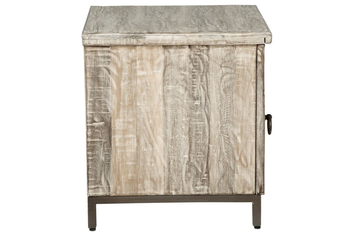 Laddford Whitewash Accent Cabinet from Ashley - Luna Furniture