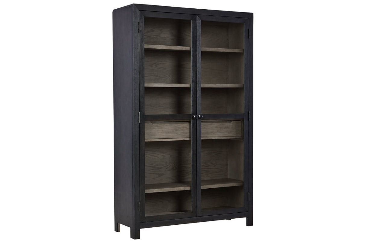 Lenston Black/Gray Accent Cabinet from Ashley - Luna Furniture