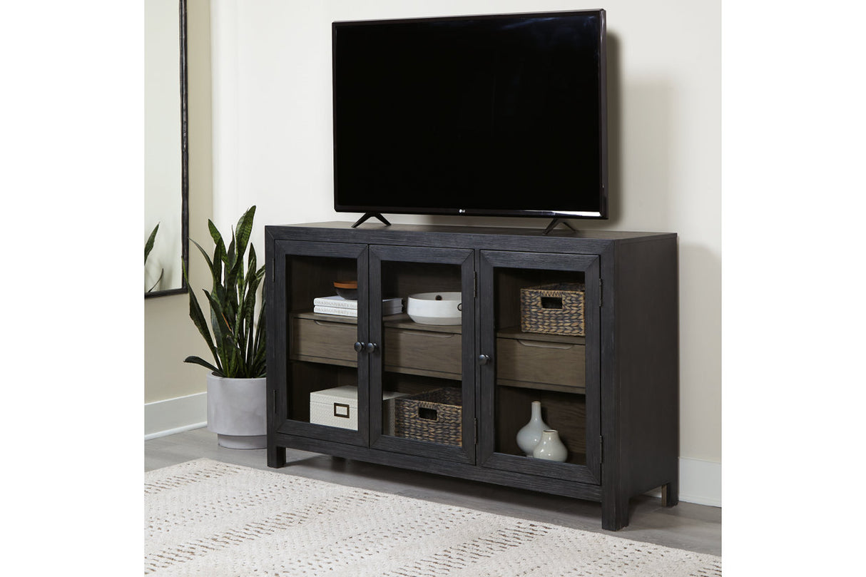 Lenston Black/Gray Accent Cabinet from Ashley - Luna Furniture
