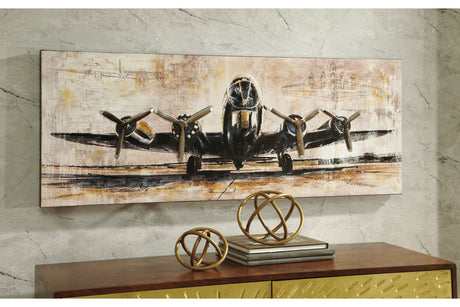 Kalene Brown/Black Wall Art -  - Luna Furniture