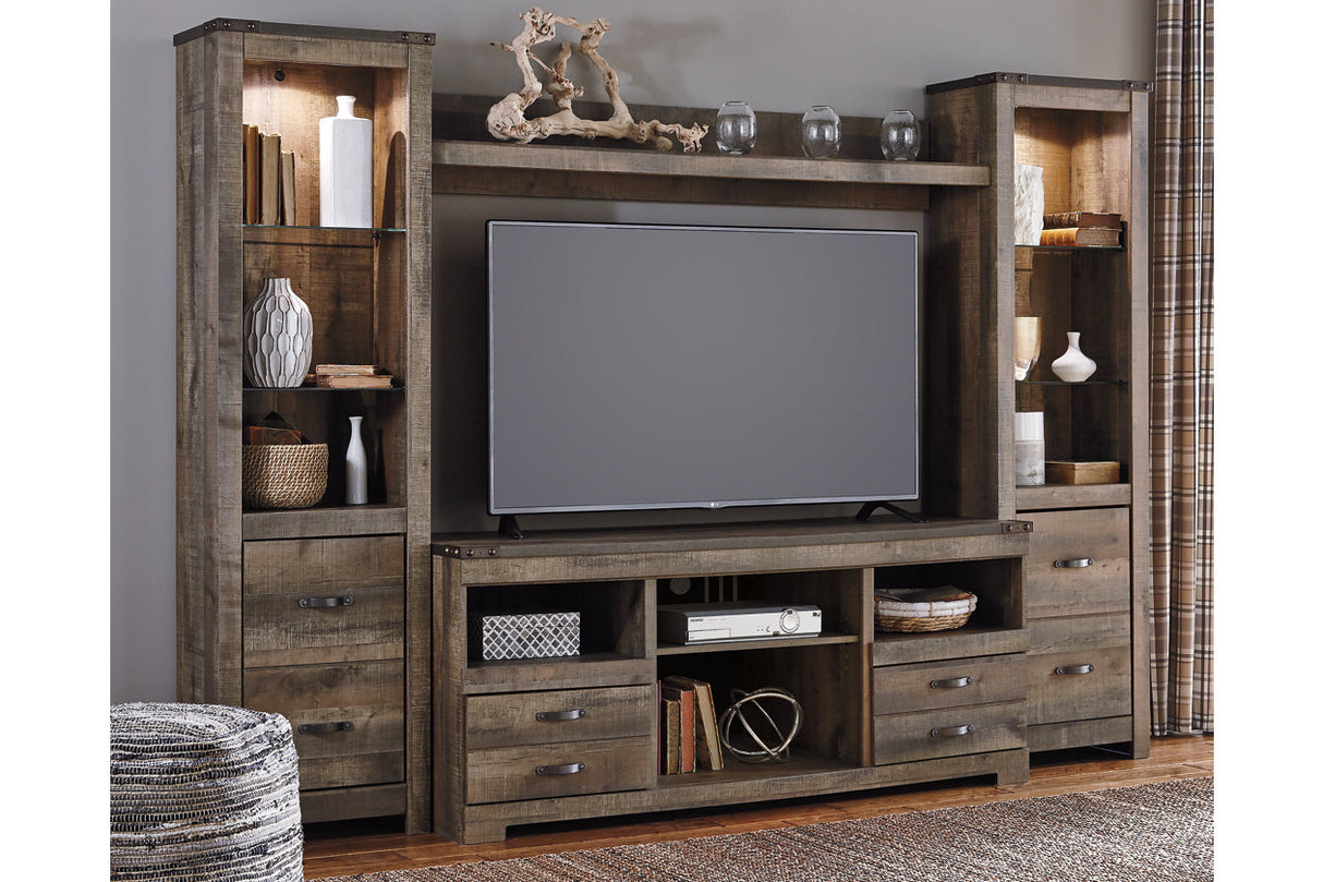 Trinell Brown 4-Piece Entertainment Center from Ashley - Luna Furniture