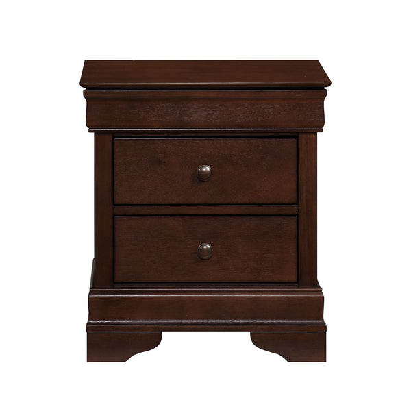 Abbeville Cherry Nightstand, Hidden Drawer