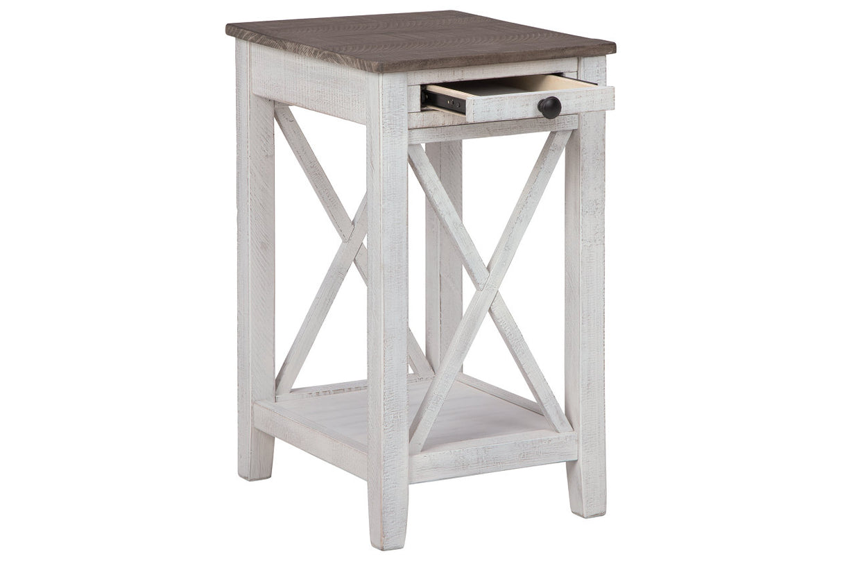 Adalane White/Gray Accent Table from Ashley - Luna Furniture