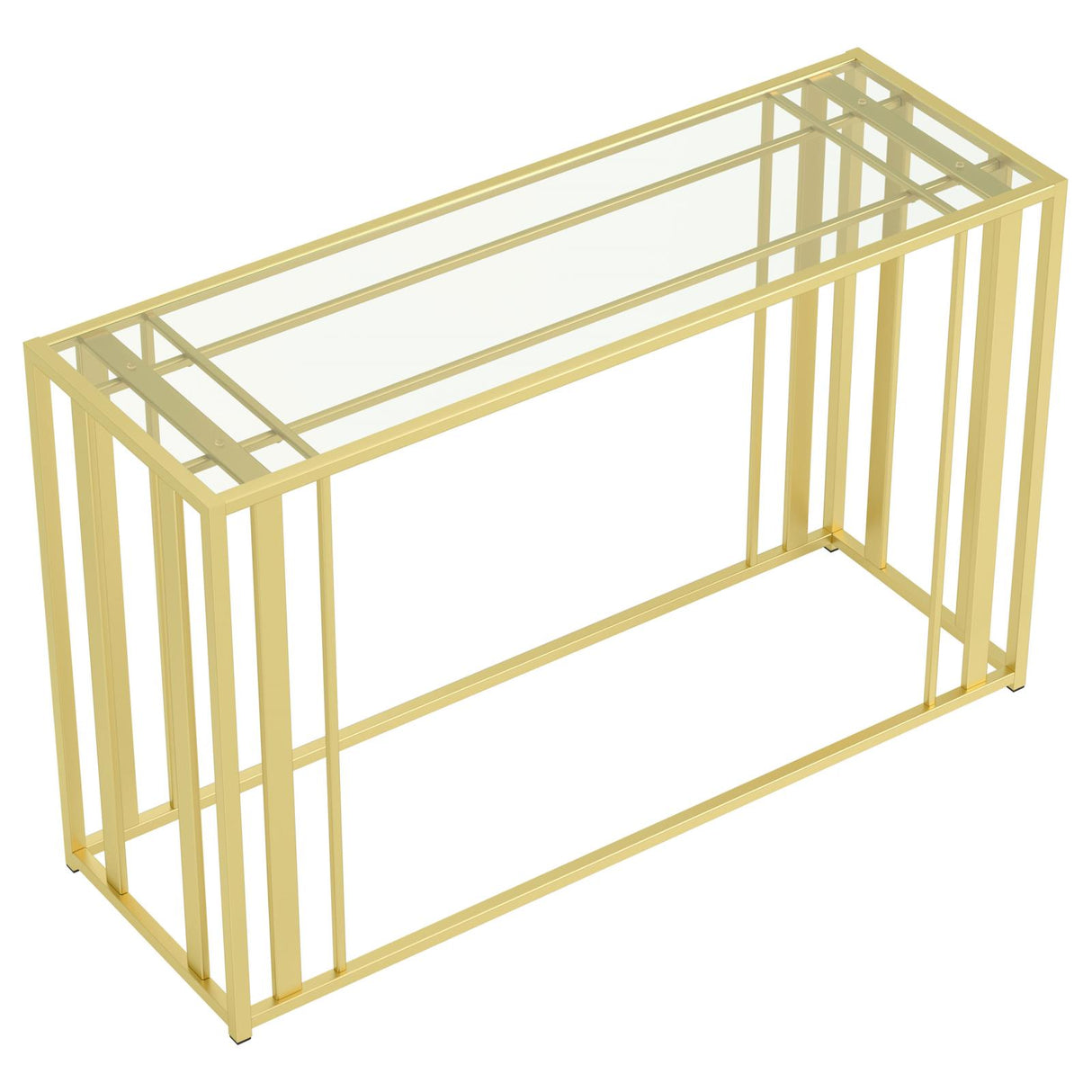 Adri Matte Brass Metal Frame Sofa Table from Coaster - Luna Furniture