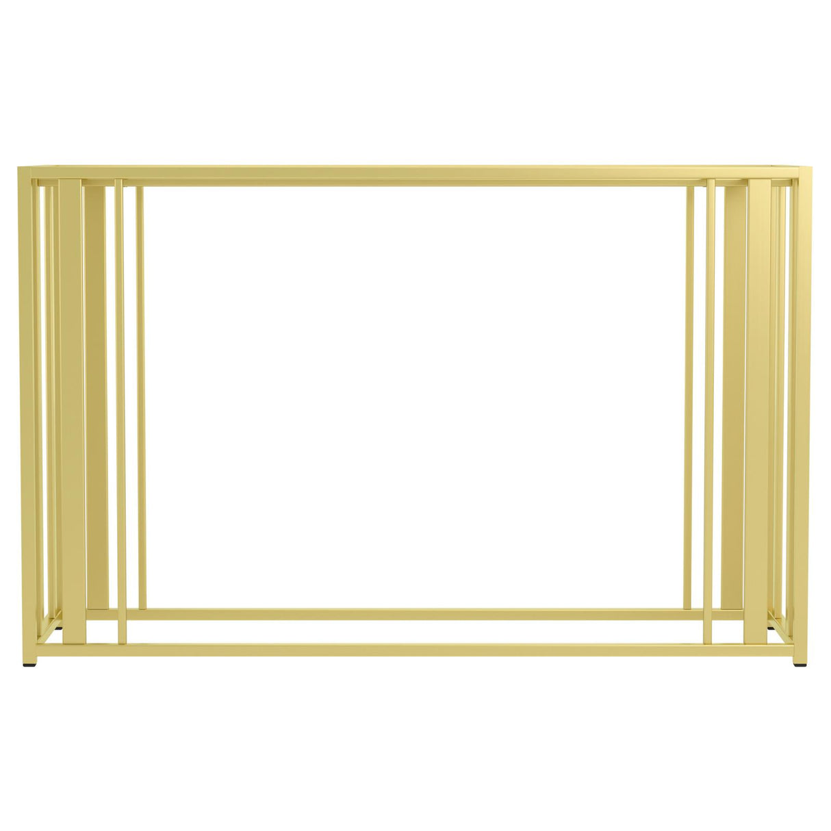 Adri Matte Brass Metal Frame Sofa Table from Coaster - Luna Furniture