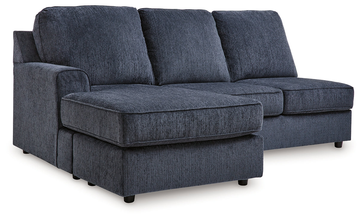 Albar Place Cobalt Left-Arm Facing Sofa Chaise from Ashley Furniture - Luna Furniture