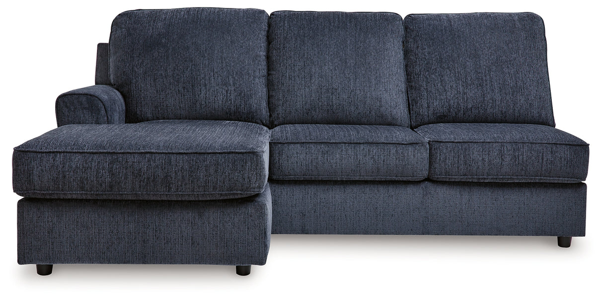 Albar Place Cobalt Left-Arm Facing Sofa Chaise from Ashley Furniture - Luna Furniture