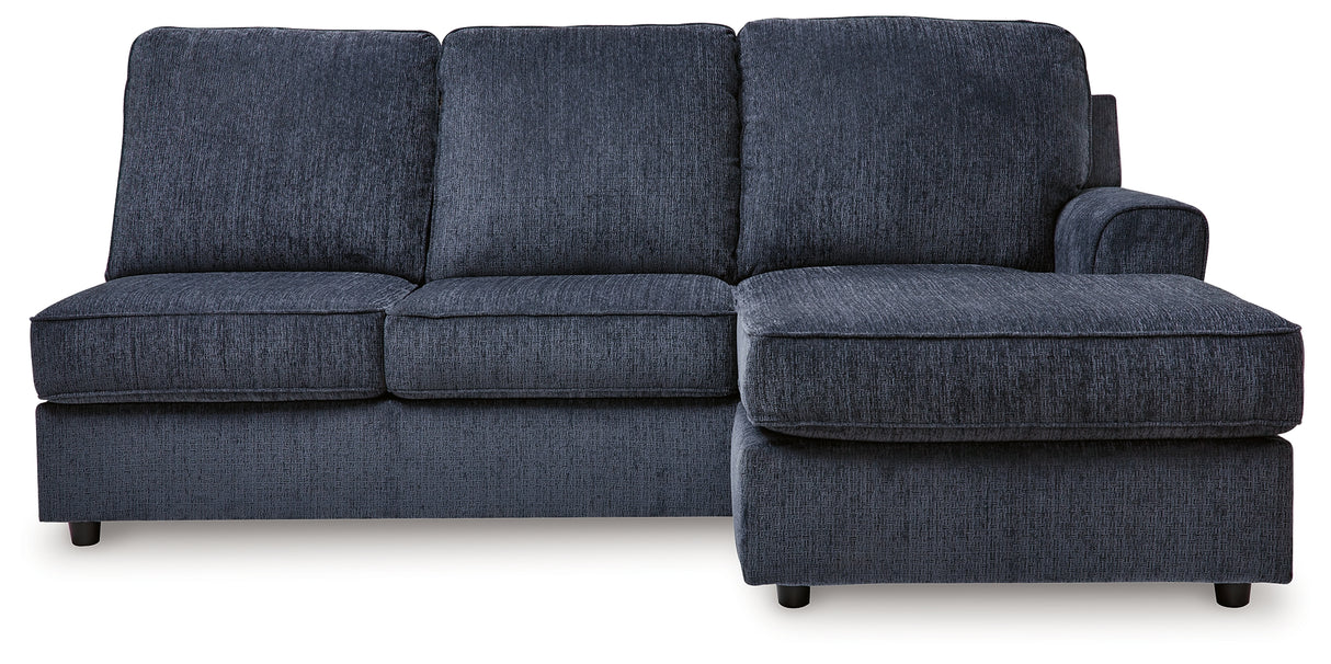 Albar Place Cobalt Right-Arm Facing Sofa Chaise from Ashley Furniture - Luna Furniture