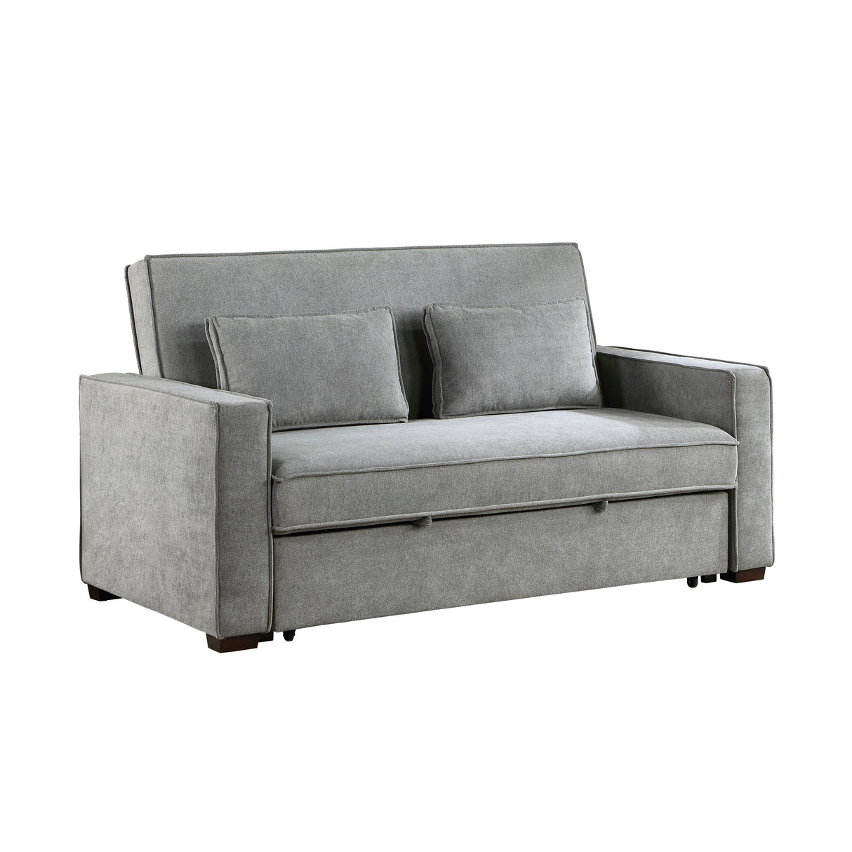 Alta Gray Convertible Studio Sofa with Pull-out Bed from Homelegance - Luna Furniture