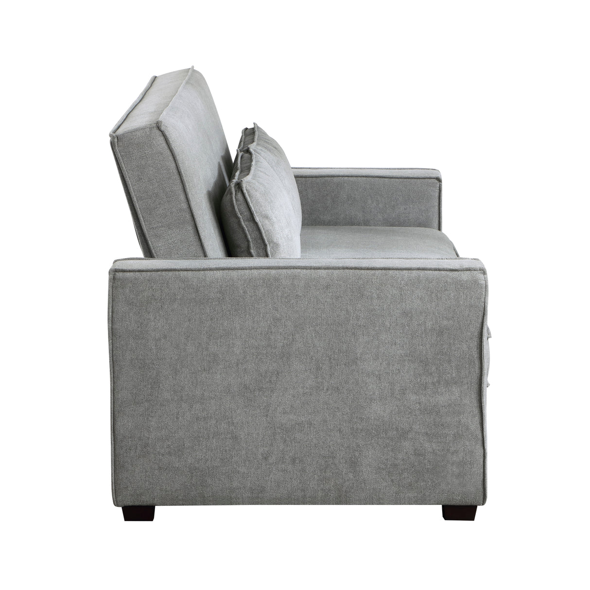 Alta Gray Convertible Studio Sofa with Pull-out Bed from Homelegance - Luna Furniture