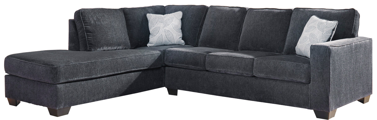 Altari Slate 2-Piece LAF Chaise Sleeper Sectional from Ashley - Luna Furniture
