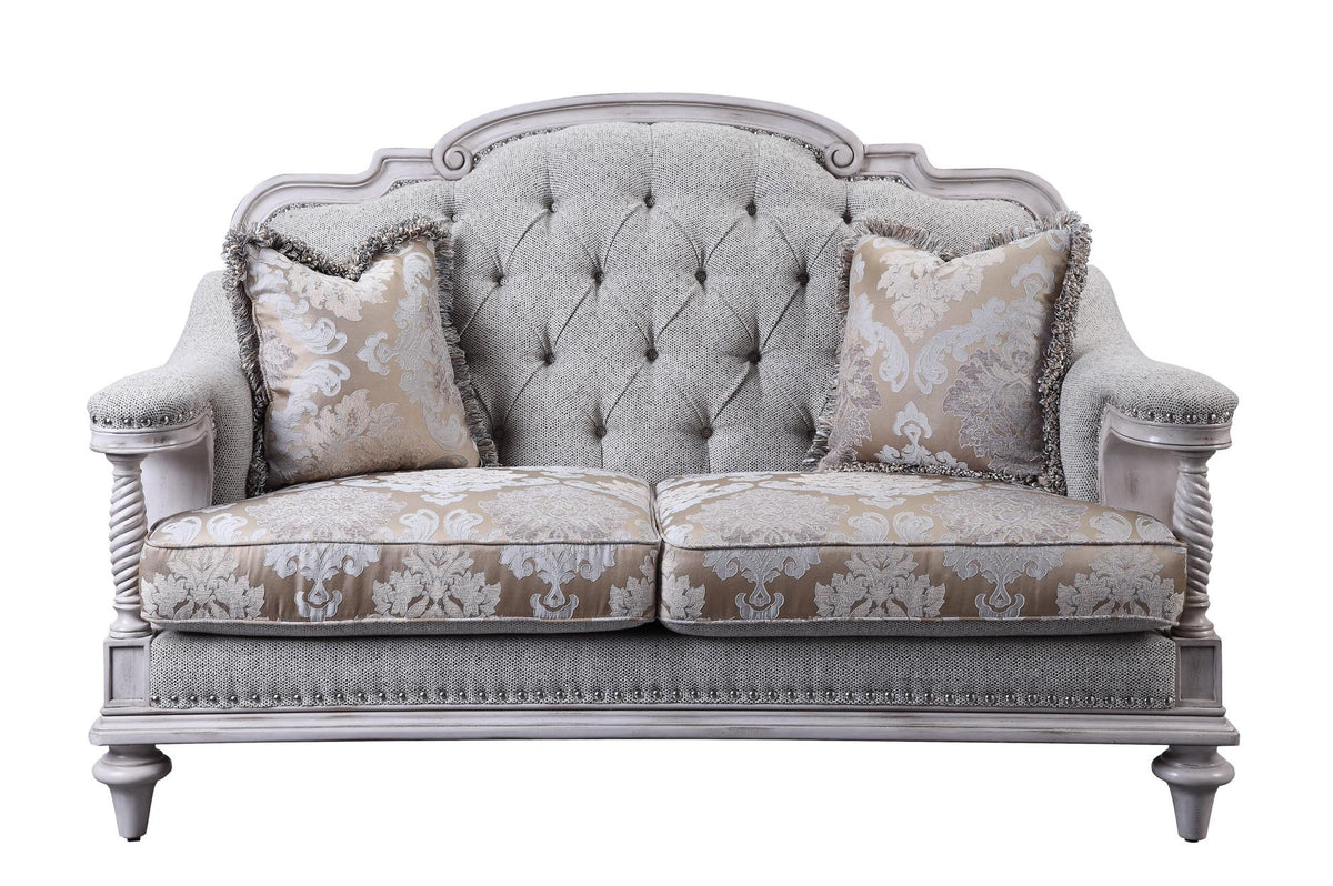 Amancio Antique White Living Room Set from Homelegance - Luna Furniture