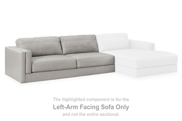 Amiata Glacier Left-Arm Facing Sofa