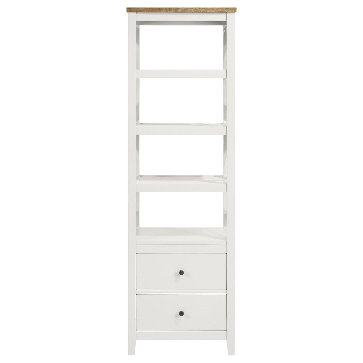 Angela Brown and White 3-Piece Entertainment Center With 67" TV Stand from Coaster - Luna Furniture