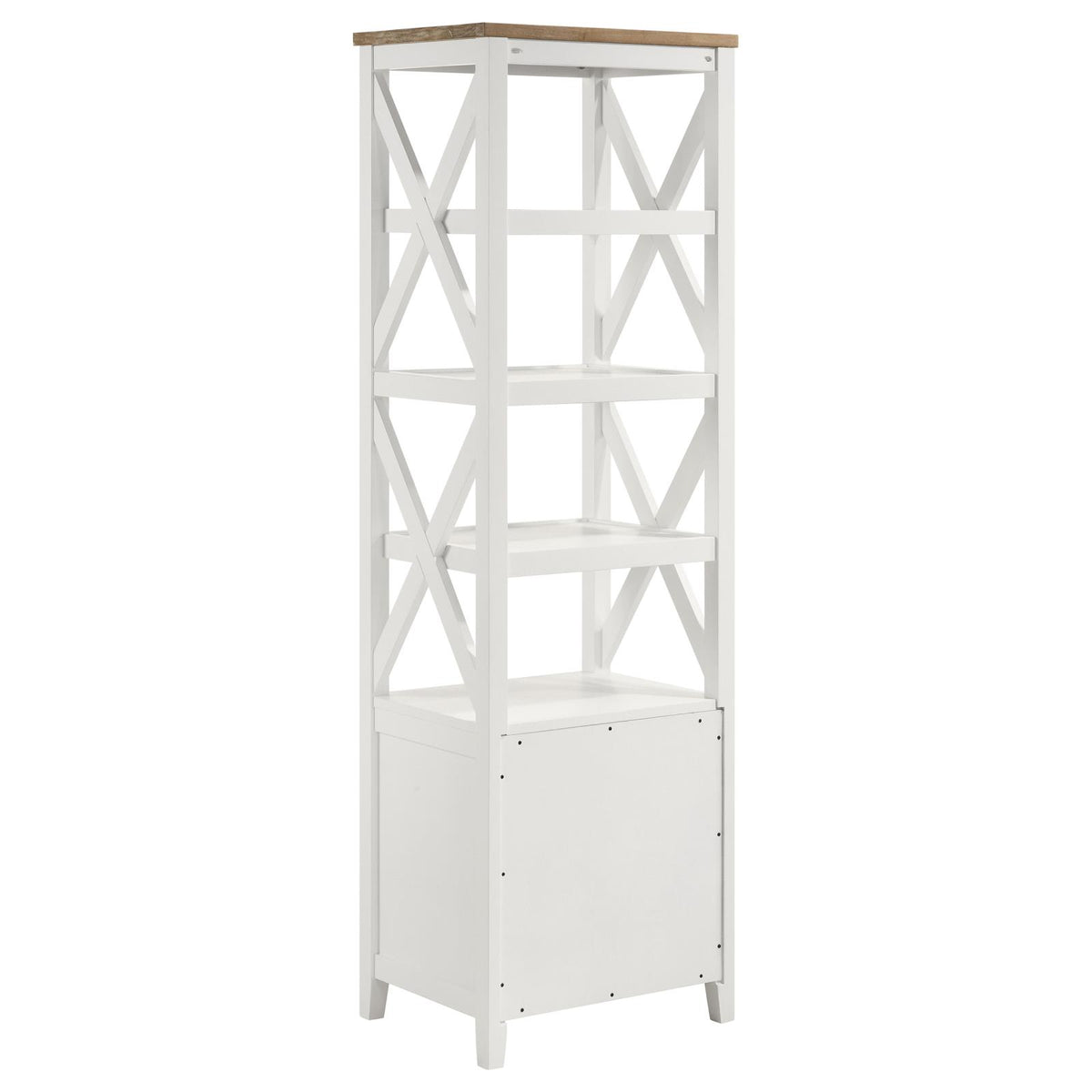 Angela Brown and White 3-Piece Entertainment Center With 67" TV Stand from Coaster - Luna Furniture