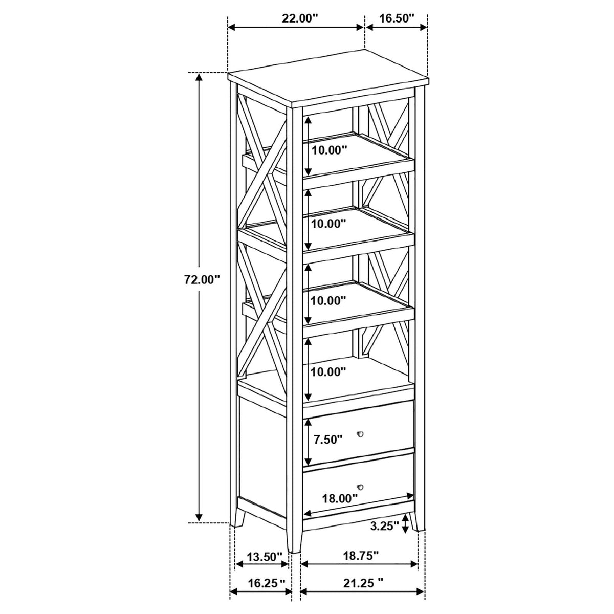 Angela Brown and White 3-Piece Entertainment Center With 67" TV Stand from Coaster - Luna Furniture