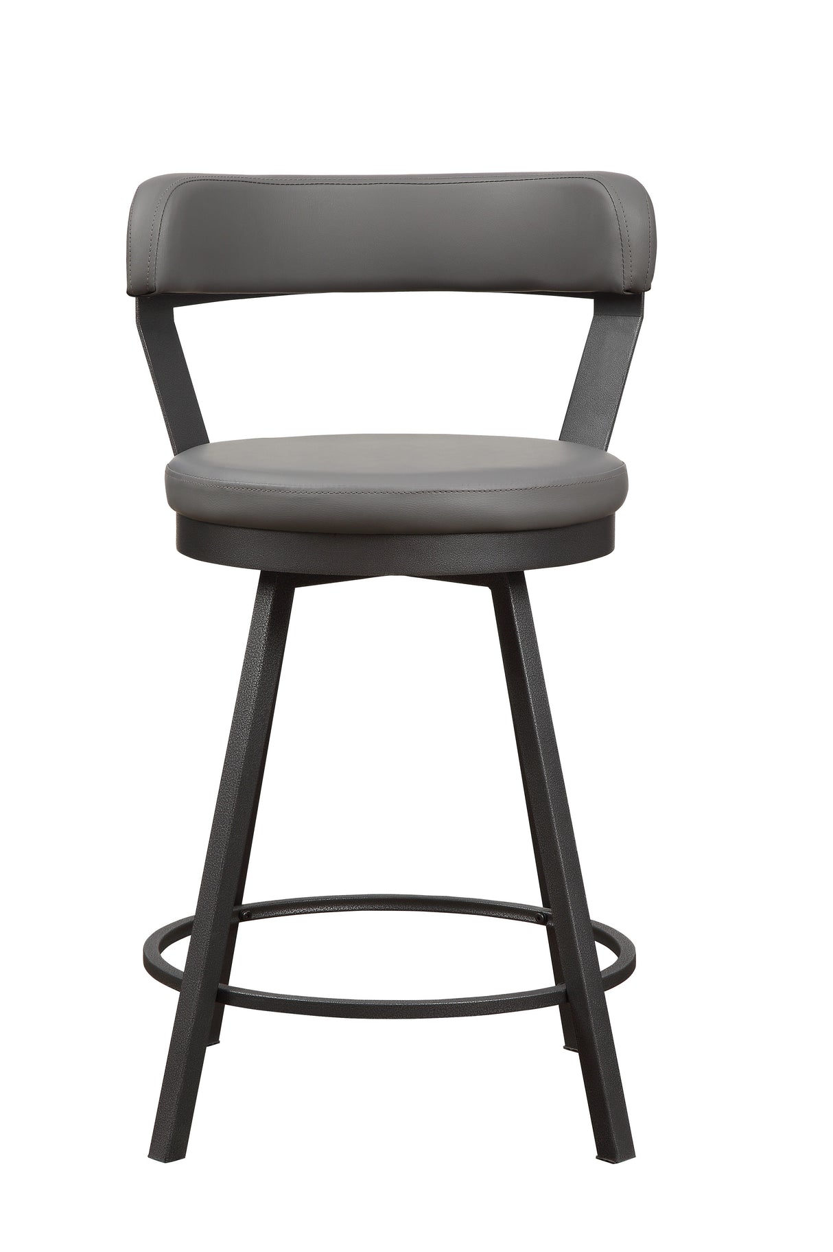 Appert Gray/Dark Gray Swivel Counter Height Chair, Set of 2 from Homelegance - Luna Furniture