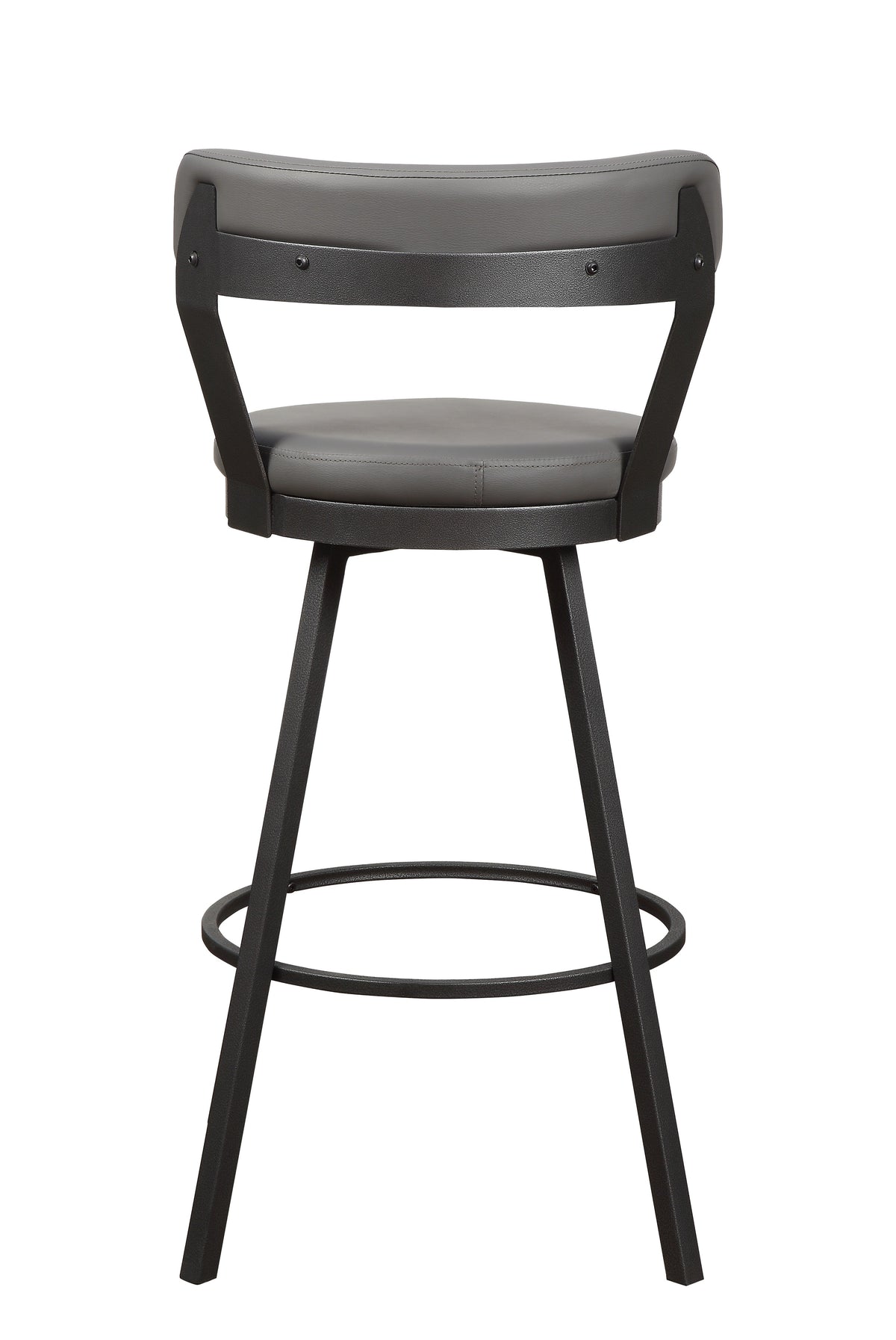 Appert Gray/Dark Gray Swivel Pub Height Chair, Set of 2 from Homelegance - Luna Furniture