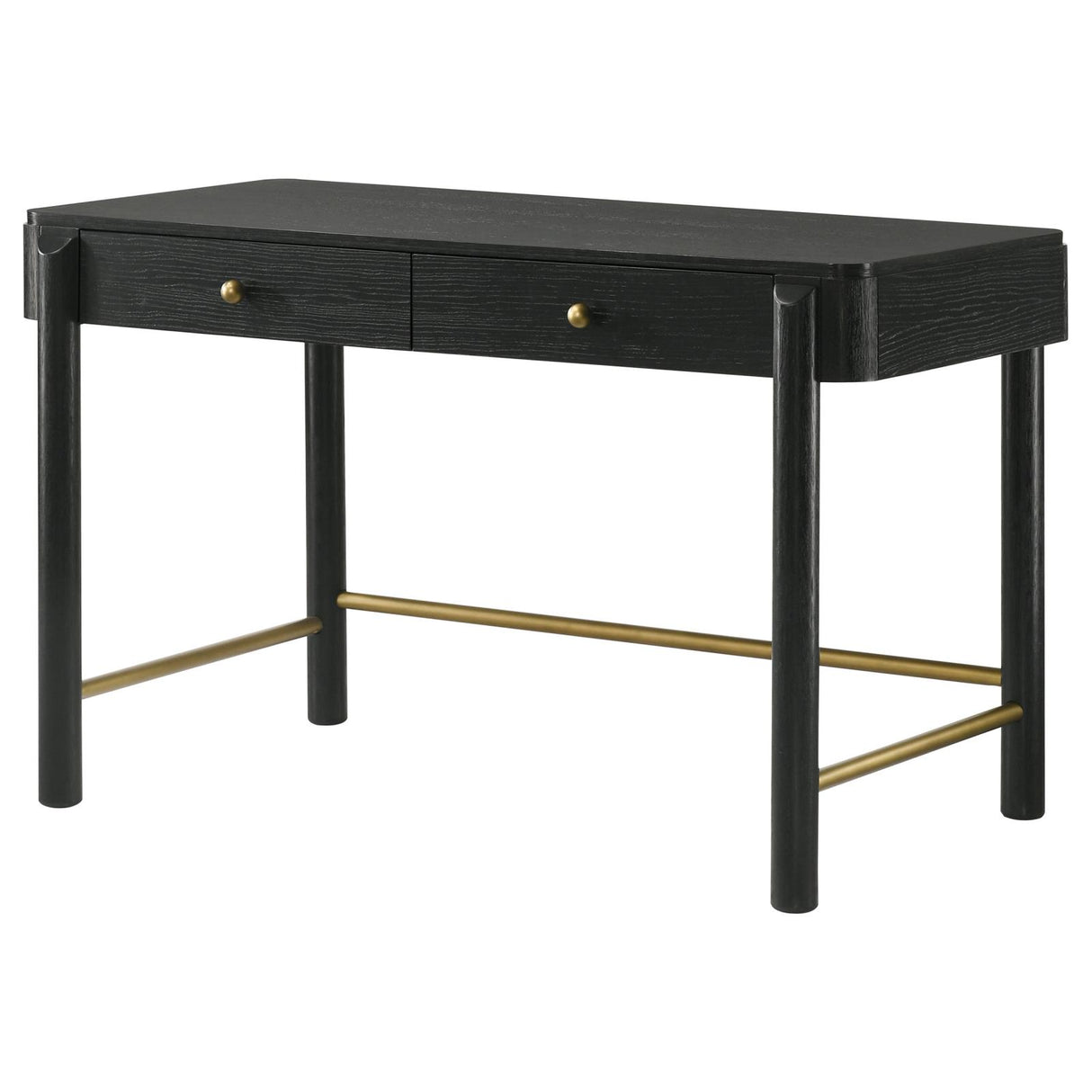 Arini Black 2-Drawer Vanity Desk Makeup Table from Coaster - Luna Furniture