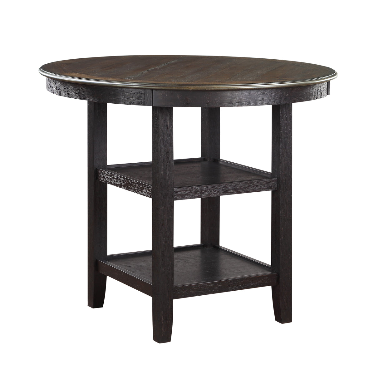 Asher Black/Brown Counter Height Table from Homelegance - Luna Furniture