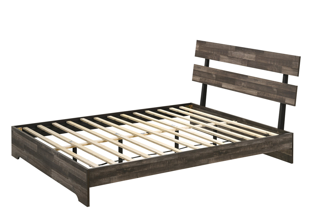 Atticus Brown Full Platform Bed from Crown Mark - Luna Furniture