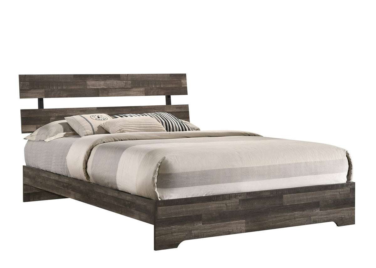 Atticus Brown Twin Platform Bed from Crown Mark - Luna Furniture