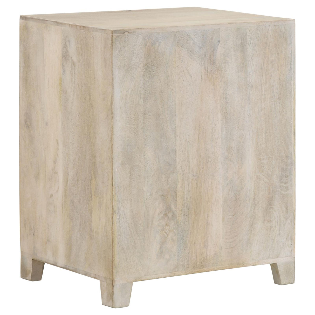August White Washed 1-Door Accent Cabinet from Coaster - Luna Furniture