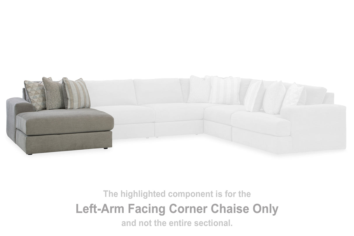 Avaliyah Ash Left-Arm Facing Corner Chaise from Ashley Furniture - Luna Furniture