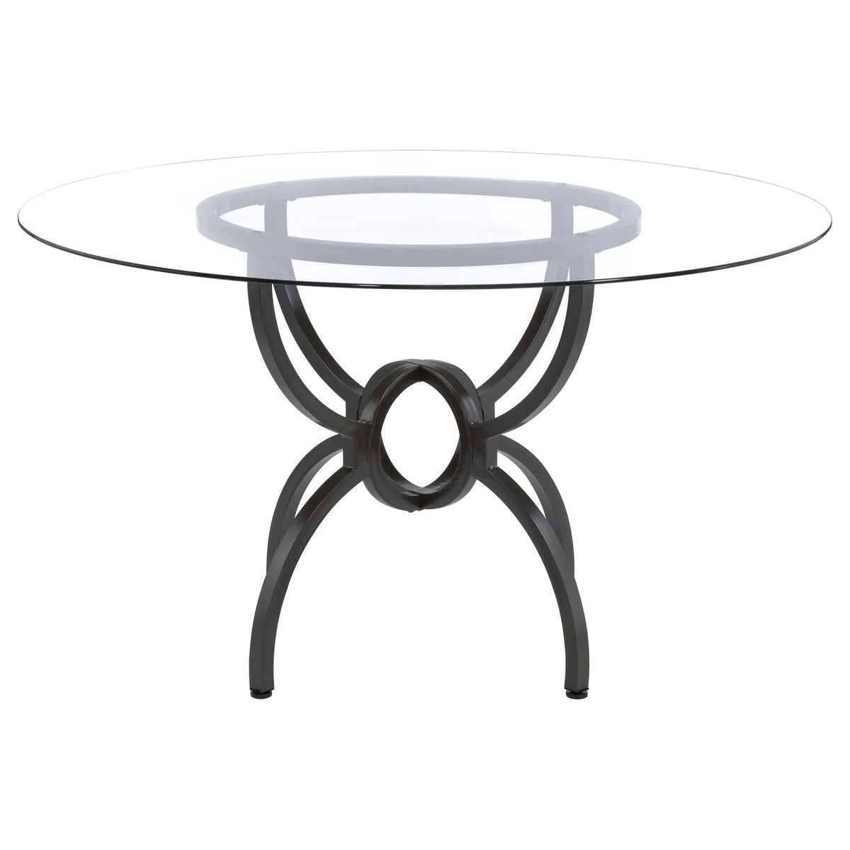 Aviano Gunmetal and Brown 5-Piece Dining Set from Coaster - Luna Furniture