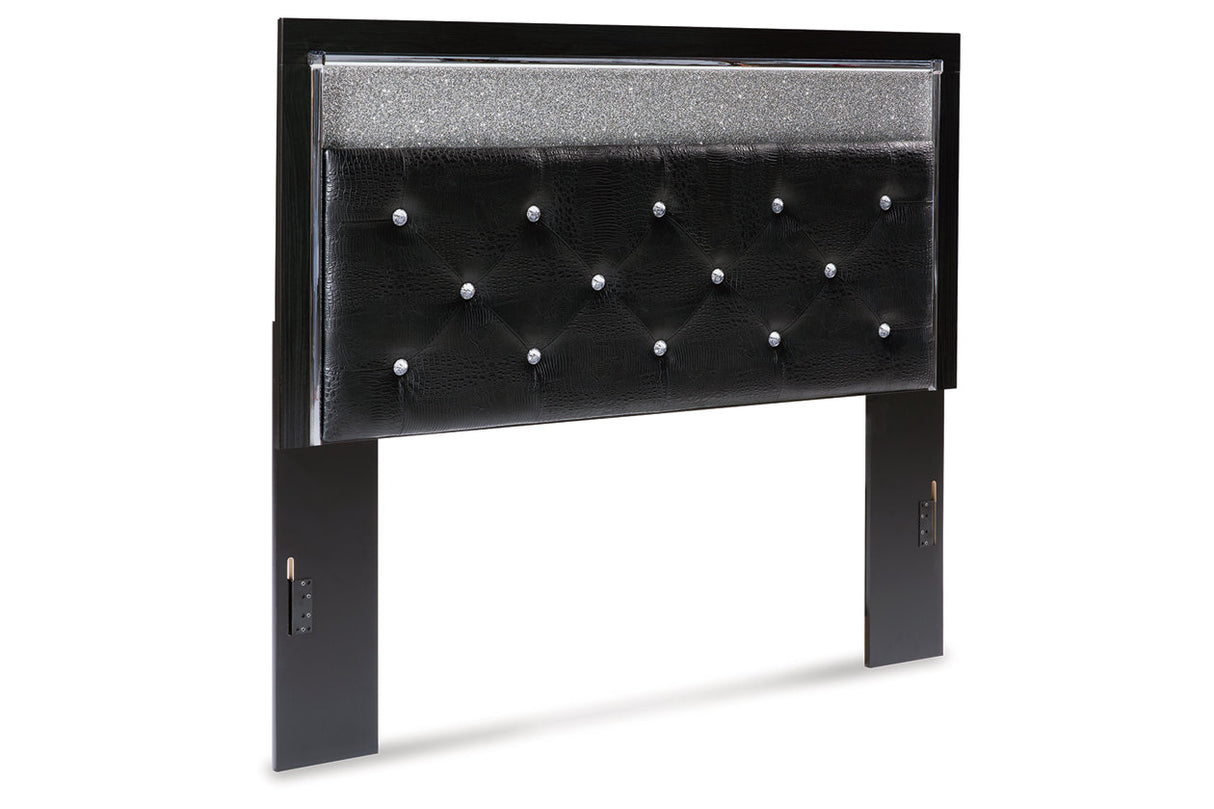 Kaydell Black Queen Upholstered Panel Headboard from Ashley - Luna Furniture