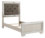 Lonnix Gray Twin Upholstered Panel Headboard (Headboard only) from Ashley - Luna Furniture